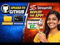 🚀 Day 44 | Deploy ML App LIVE using Streamlit + Git Commands (Tamil) 🔥