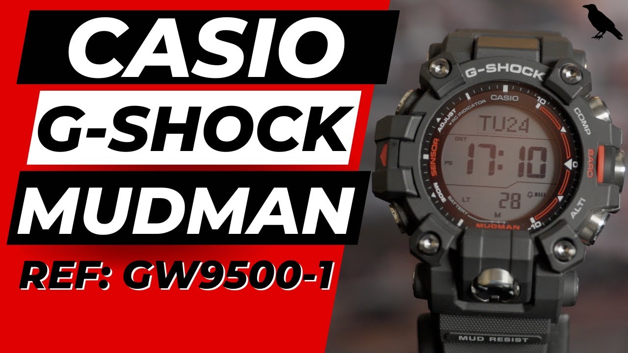 CASIO G-SHOCK MUDMAN Watch review, GW9500-1, TOUGH SOLAR, TRIPLE SENSOR 