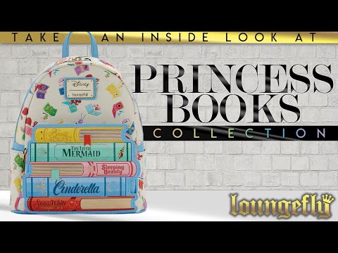 disney princess books aop mini backpack Loungefly Disney Princess Classic Books Collection