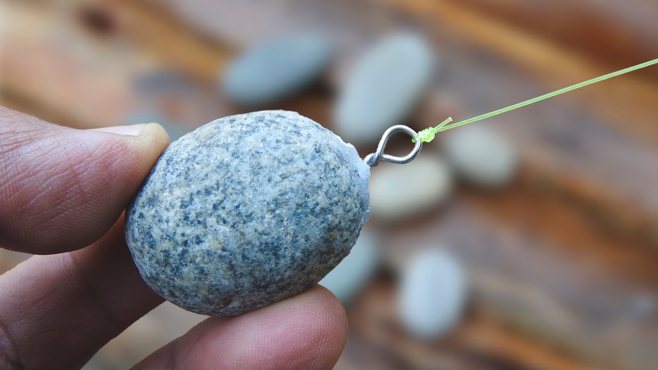 экологическое грузило для рыбалки с камнями из моря