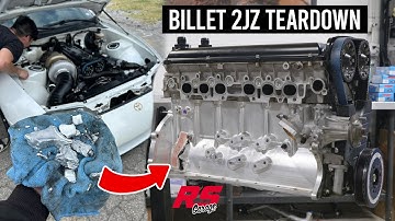 Aluminum Connecting Rod Failure on a Billet 2JZ | Engine Teardown | RS Garage