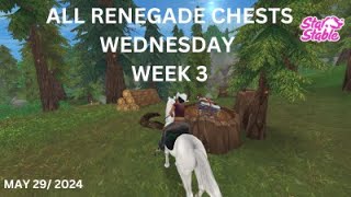 star stable/ALL RENEGADE CHESTS WEDNESDAY WEEK 3