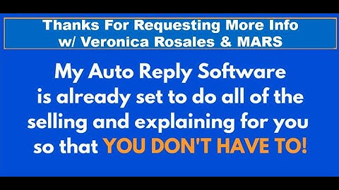 MARS! My Auto Reply Software! Earn $150 Daily!