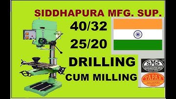 drilling cum milling cum tapping,mo. 9426910709 , by siddhapura mfg. drilling cum milling, tapax