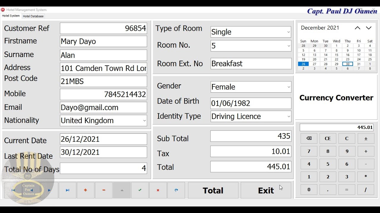 How to Create Hotel Management Systems with Database in Delphi - Part 3 of 4