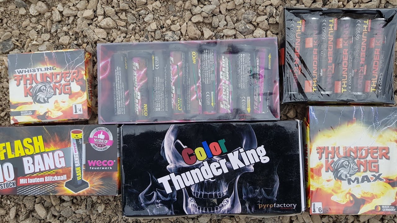 GROßER BOMBENROHR VERGLEICH   Flashbang vs Color Thunderking vs Thunderkong vs Thunderking vs Whistl