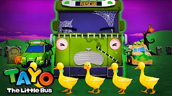 Lima Bebek Kecil | Mobil-mobil Halloween dan Anak Bebek | Lagu Anak | Tayo Bahasa Indonesia thumbnail