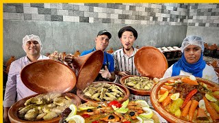 Alibaba and 400 Tagines 🇲🇦 Massive Street Food of Khouribga, Morocco