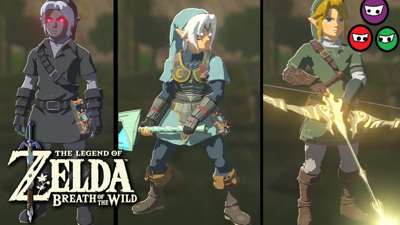 Zelda Breath of the Wild | All Armors | Amiibo Armors & Swords | Fierce ...