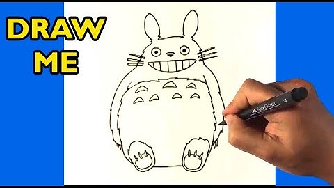 How to Draw My Neighbor Totoro - Step by Step Drawing Lesson