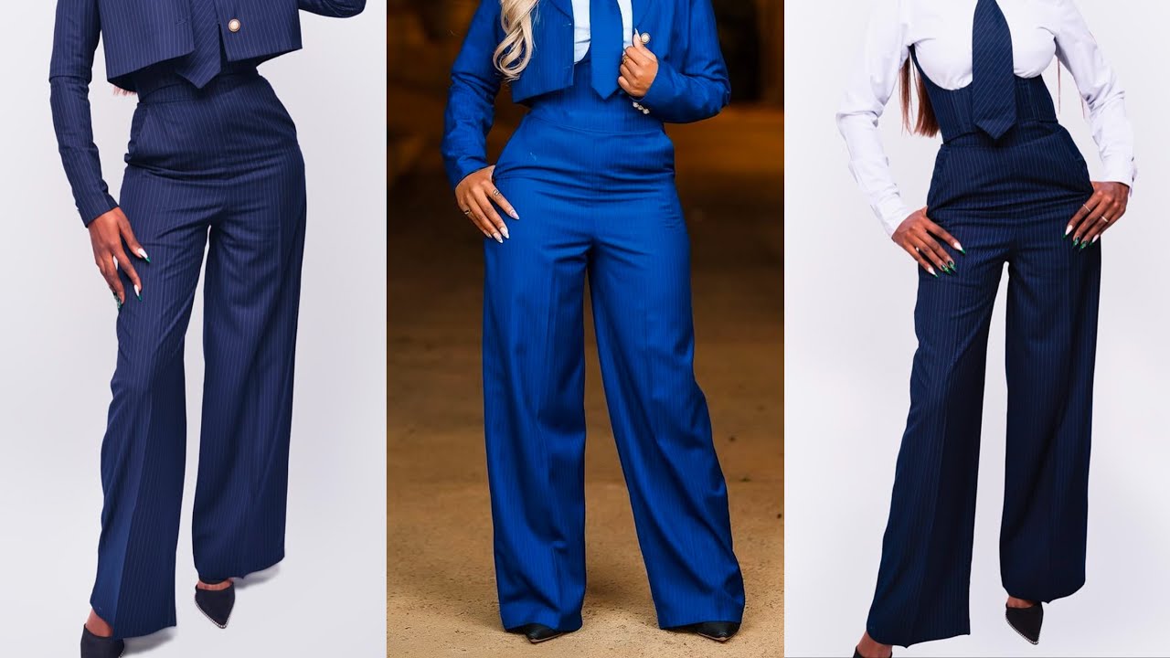 Как сшить деловые брюки с карманами и застежкой-молнией | Подробный мастер-класс по пошиву деловы...