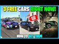 3 FREE CARS IN GTA 5 ONLINE RIGHT NOW! (Fast,Easy Free Cars)