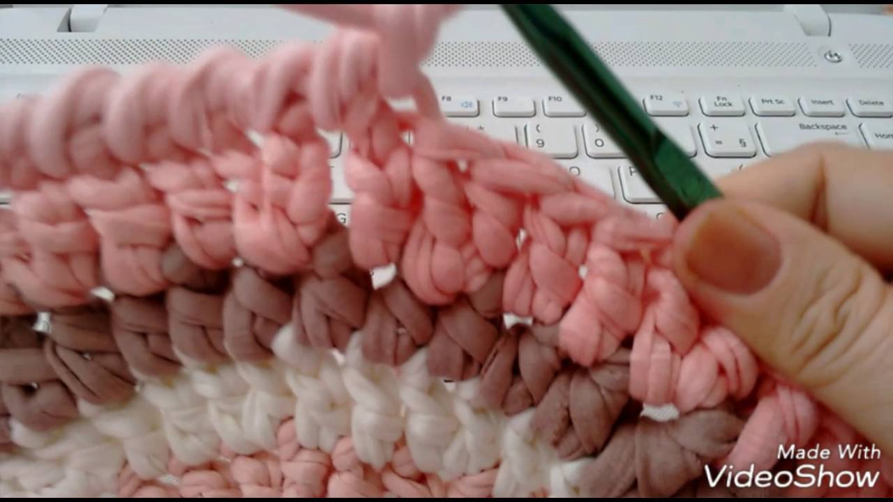 Ponto Caranguejo com Fio de Malha