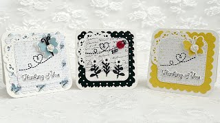 3 x 3 Card Challenge by Lady Kre ~ @FunKREations27 #satmornmakes #2crafters1design