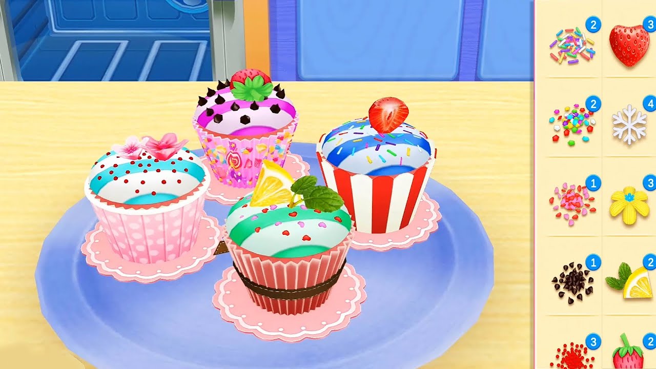 Cake 3d Decorating Game Sweet Bakery Shop Desserts, Cakes Design & Dress Up Game For girls