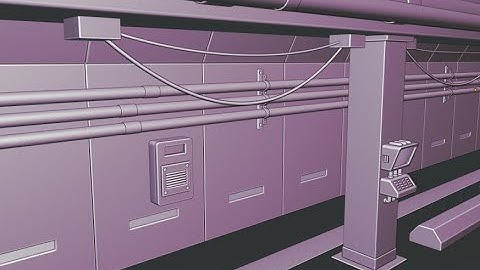 BLENDER 2.8: Modeling a Subway Scene: Part 8 (More Pipes and Wires)