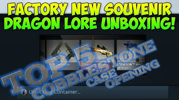 CS:GO - TOP 5 COBBLESTONE CASE OPENING REACTIONS! (DRAGON LORE IN A CASE)