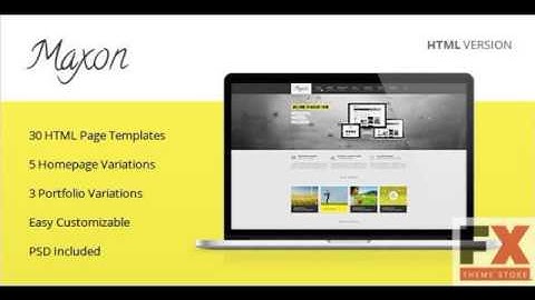 Preview Maxon - Responsive Multipurpose HTML Template