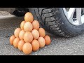 Crushing Crunchy & Soft Things by Car! EXPERIMENT CAR vs EGGS