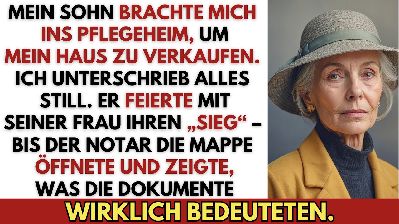 Mein Sohn schickte mich ins Pflegeheim, um mein Haus zu verkaufen. Ich unterschrieb alles.