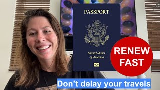 How to renew a USA passport in 2 weeks