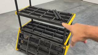 CX Black & Yellow®, 4 Tier Heavy Duty Plastic Storage Shelving Unit Review