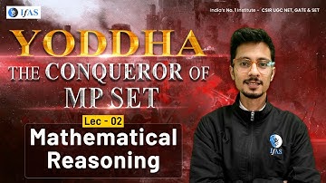Lecture 2: Mathematical Reasoning and Aptitude MP SET | MP SET Paper 1 Preparation