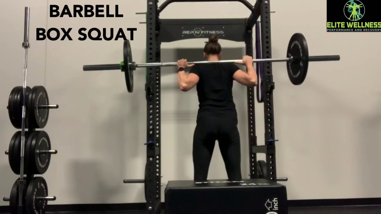 Elite Wellness DMV Barbell Box Squat YouTube