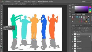 Many Me: Self Portrait Silhouettes in Photoshop CC