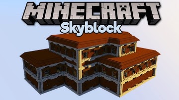 Raiding a Woodland Mansion in Skyblock! ▫ Minecraft 1.15 Skyblock (Tutorial Let