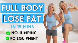 Full Body Workout To Lose Fat At Home (No Equipment & Low Impact)