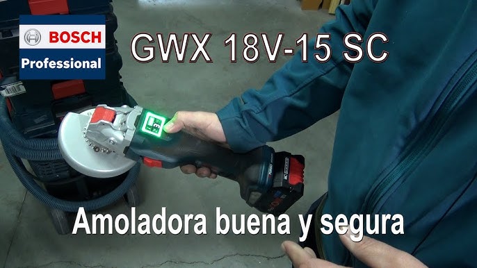 Miniamoladora a batería GWX 18V-10 SC