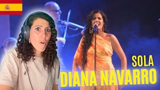 LISTEN TO WHAT SHE CAN DO! Diana Navarro  Sola REACTION #diananavarro #sola #reaction #spain