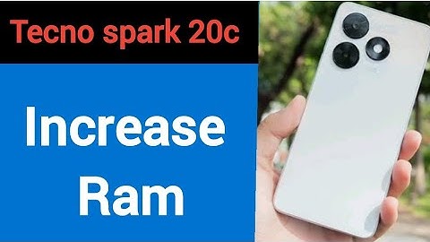 how to increase ram in Tecno spark 20c, how to extend ram
