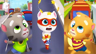 Talking Tom Gold Run - All Best Funny Fails \& Falls Moments Compilation 😆🤦‍♀️🐱‍🚀🤖