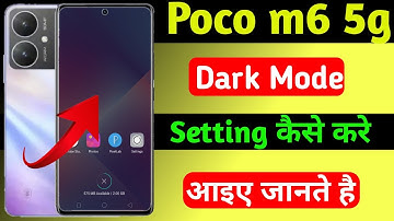 poco m6 phone me dark theme setting ko chalu kaise karte hai|how to enable dark mode setting poco m6