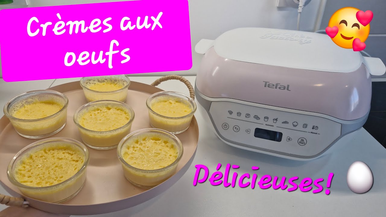 Crèmes aux oeufs vanillées fondantes au Cake Factory Infinity