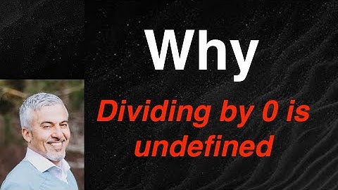Using Limits to Prove Dividing by Zero is Undefined.