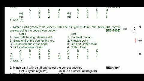 ME 308 cotter joint objective  part 01 by mahendra singh