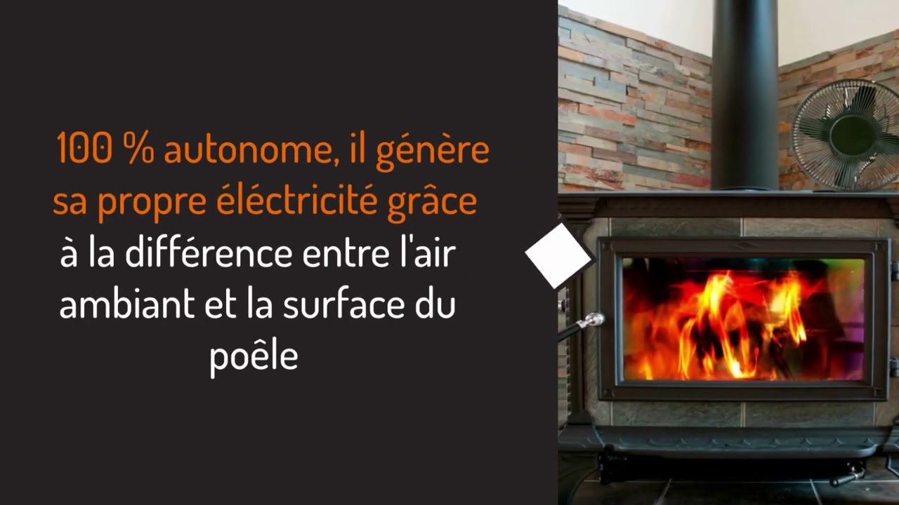 On vous présente le ventilateur pour poêle à bois de