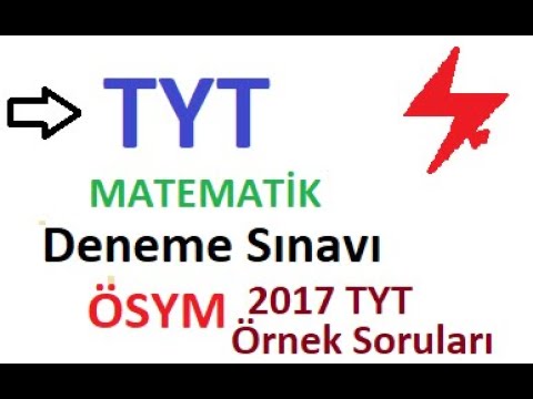 TYT Deneme Sınavı | ÖSYM 2017 TYT Örnek Soruları Çözümleri | KPSS | ALES | Yeni Nesil TYT Soruları