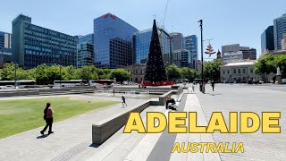 Adelaide City Tour | South Australia | Rundle Mall Walkthrough| Christmas Vibe | 4K60FPS