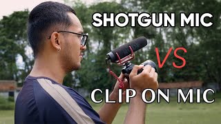 Mic Murah Terbaik - Clip On Vs Shotgun Mic