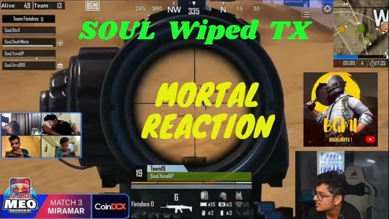 Mortal Shouting Reaction on Soul vs TX | SOUL Yuva 1v2 TX - YouTube