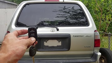 3rd Gen 4Runner rear window roll up with factory remote