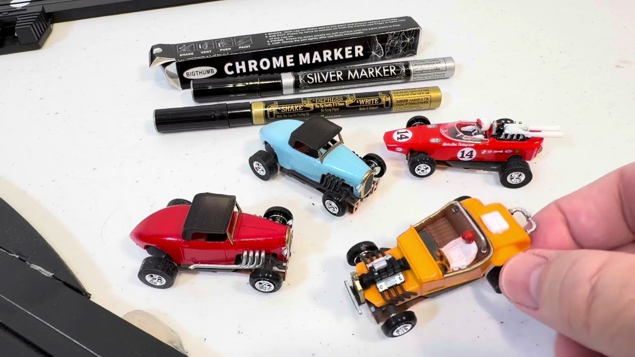 27 T-Rod & '32 Ford Boattail HO Slot Cars by Rob's Custom Slot