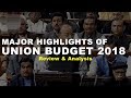 Union Budget 2018 Highlights - Review &amp; Analysis | UPSC, IAS