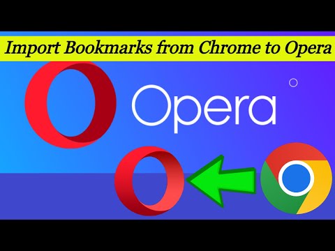 Import Bookmarks From Chrome To Opera Browser | Enable Bookmarks Bar