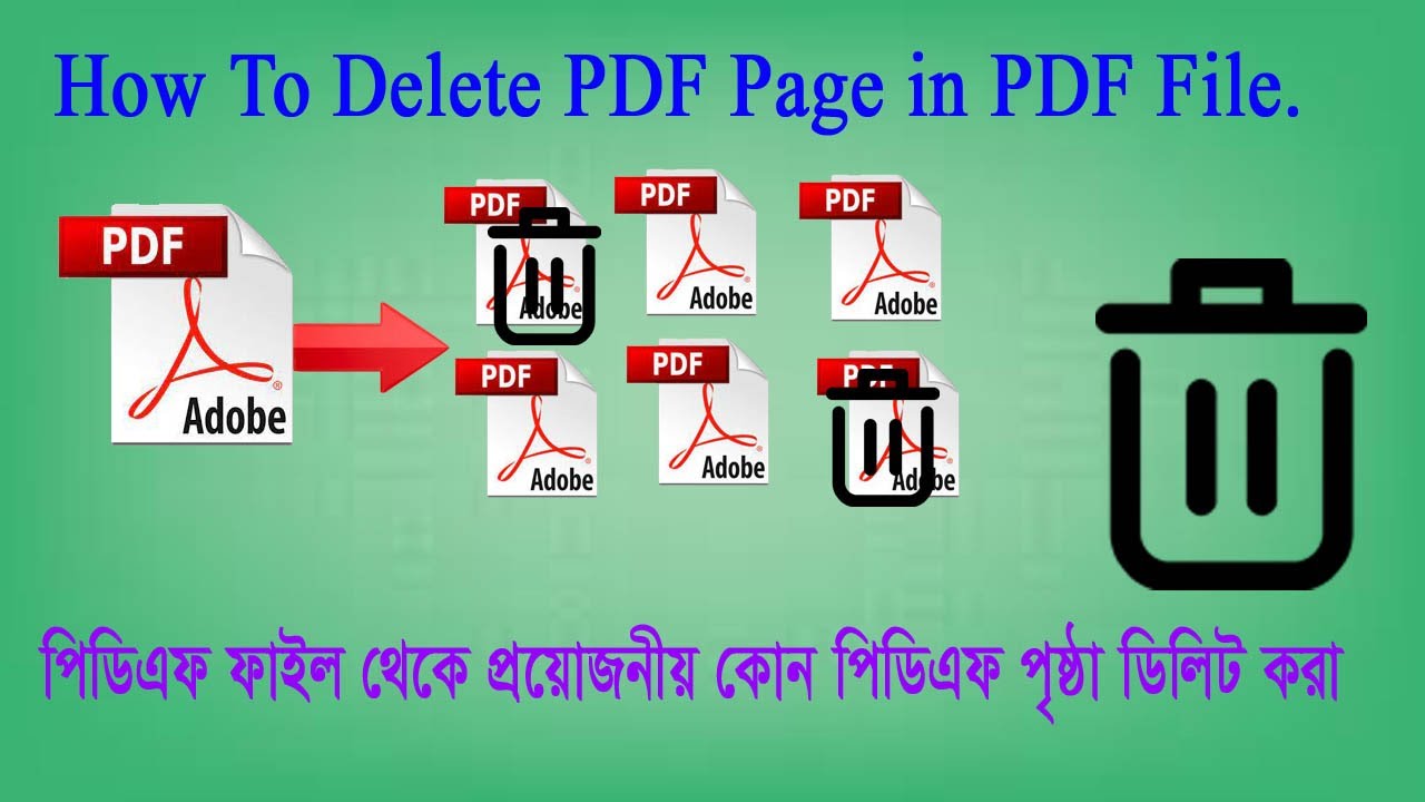 Remove pdf. Delete read isaky. Delete pages
