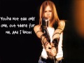 Not The Only One Bside Avril Lavigne lyrics